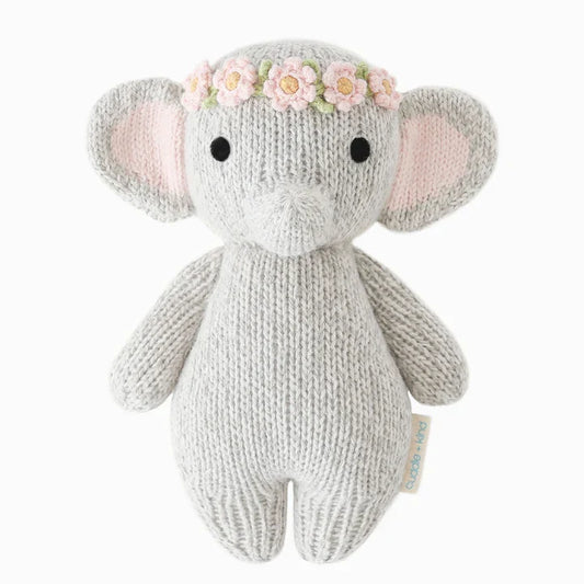 Baby elephant (blush floral) | Cuddle + Kind