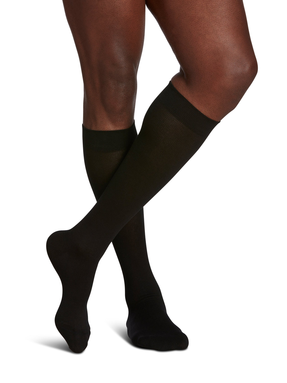 Sigvaris 190 Sea Island Cotton Compression Socks 15-20 mmHg Calf High for Men Closed Toe