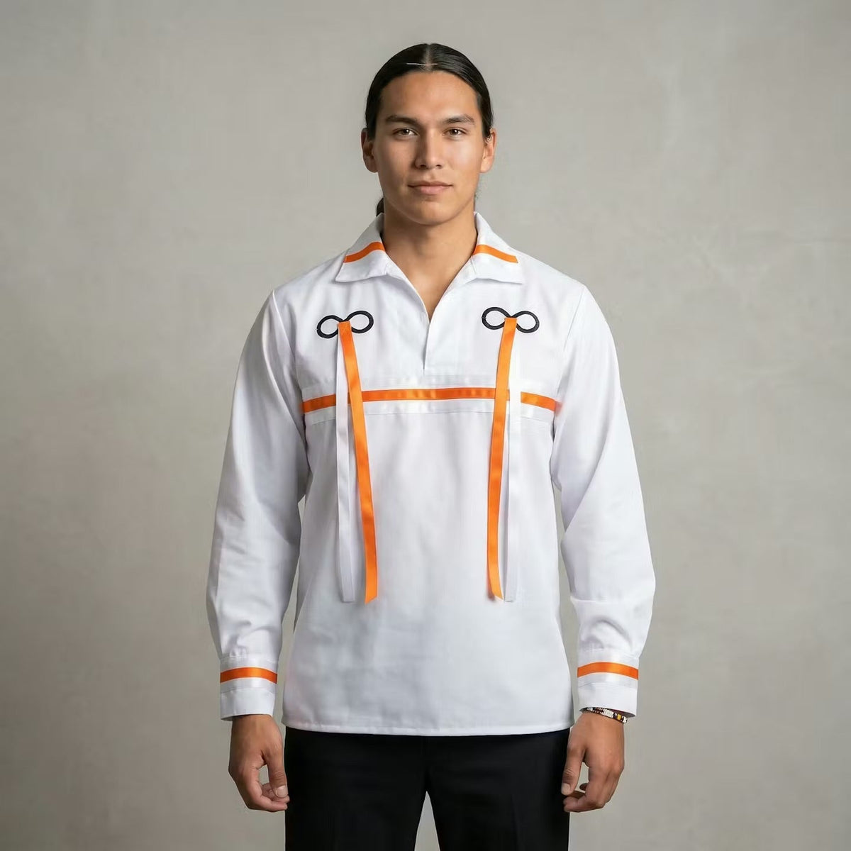 White Ribbon Shirt (Bow)