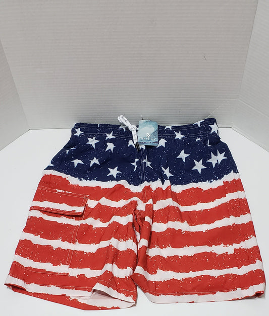 Brisira American Flag Shorts - Men Size 28 - XS