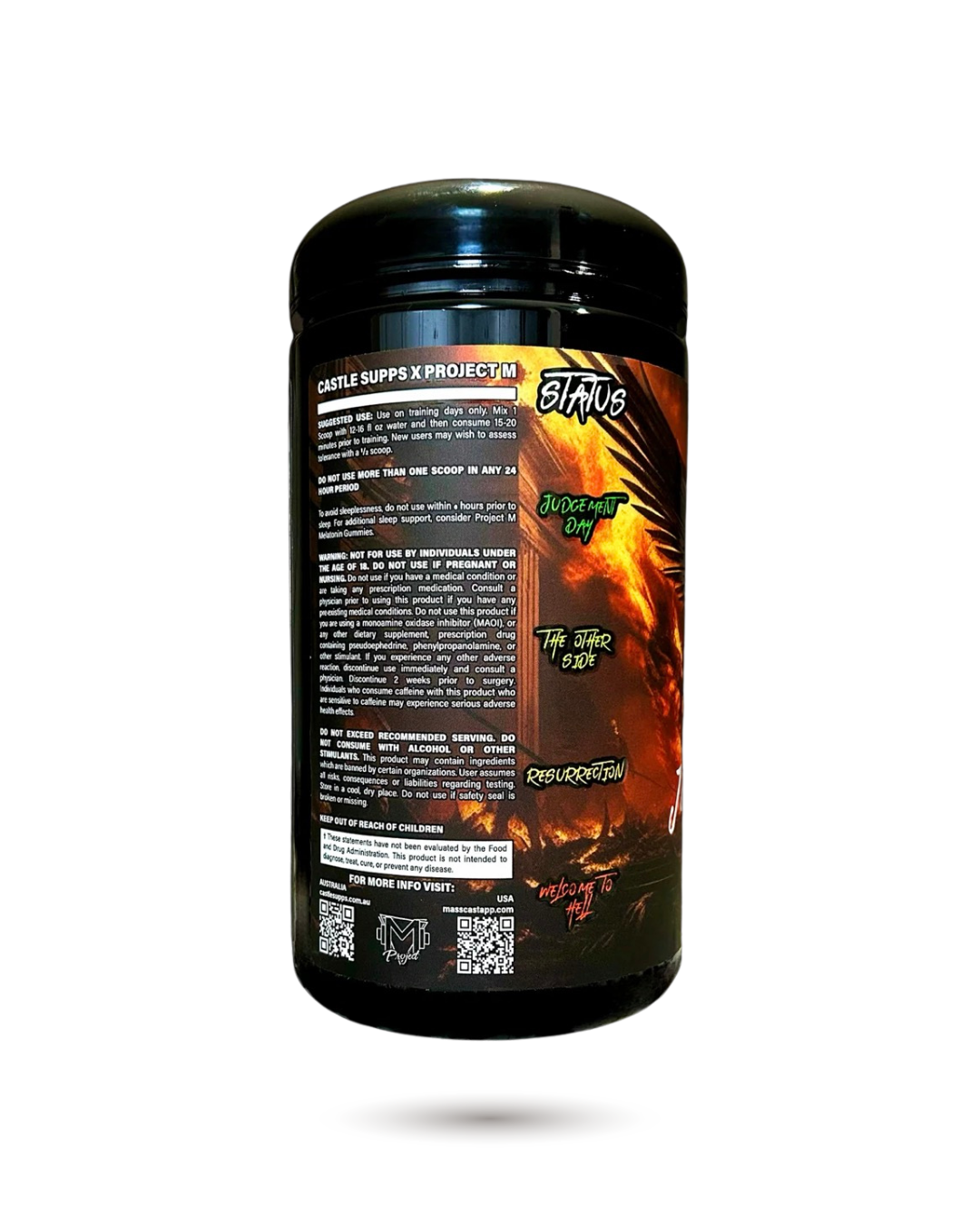 Project M & Castle Cartel Judgement Day High Stim Pre-Workout