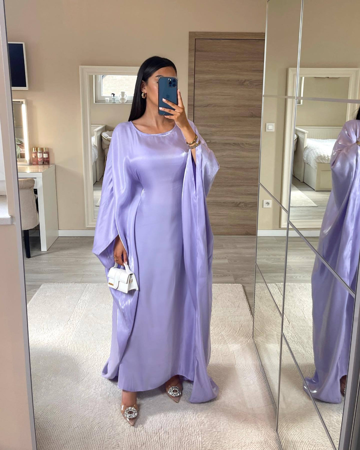 Women's Glitter Party Dress Robe – Elegant Long Evening Dress LR770