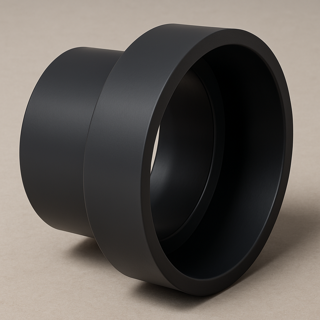 Réducteur Conique Noir – Raccord de Tuyauterie PVC/ABS