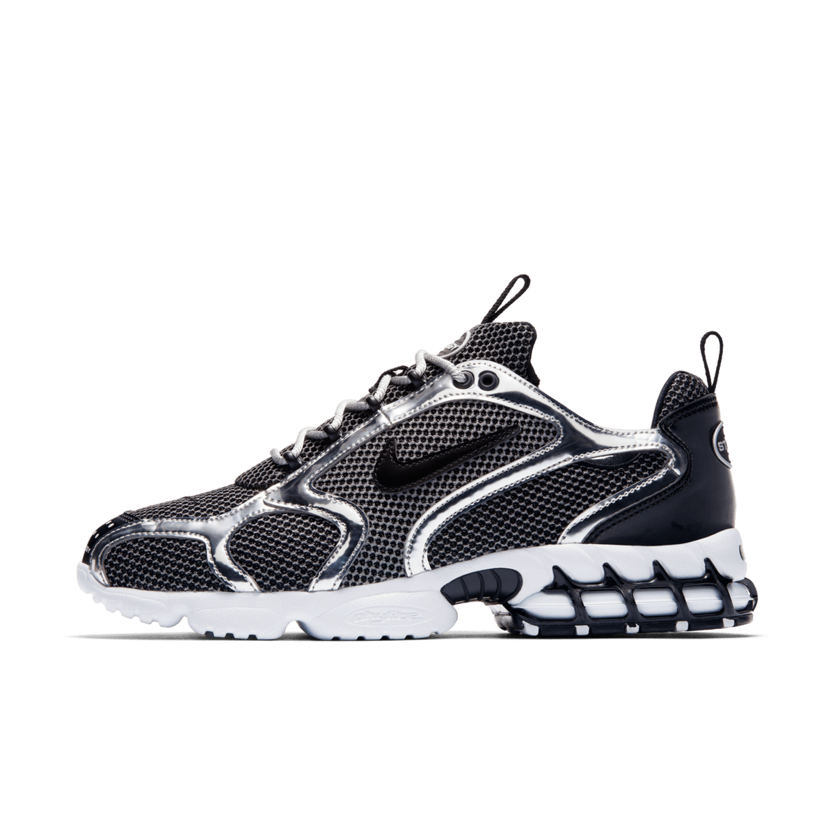 Nike x Stüssy 'Air Zoom Spiridon Cage 2' Shoes - Pure Platinum