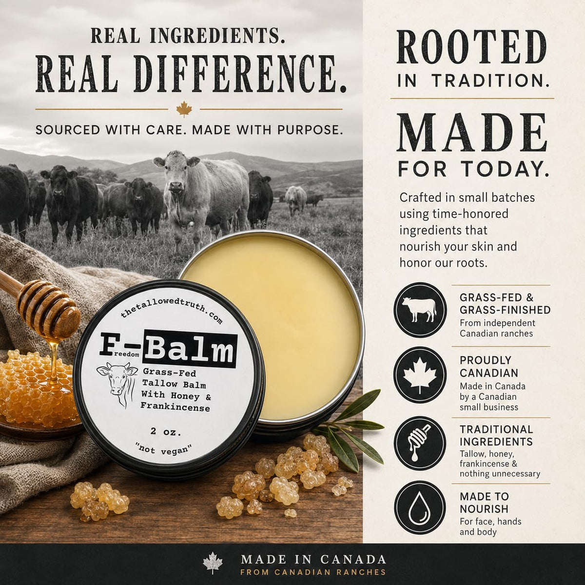 The Tallowed Truth F-Balm – Premium Tallow Balm