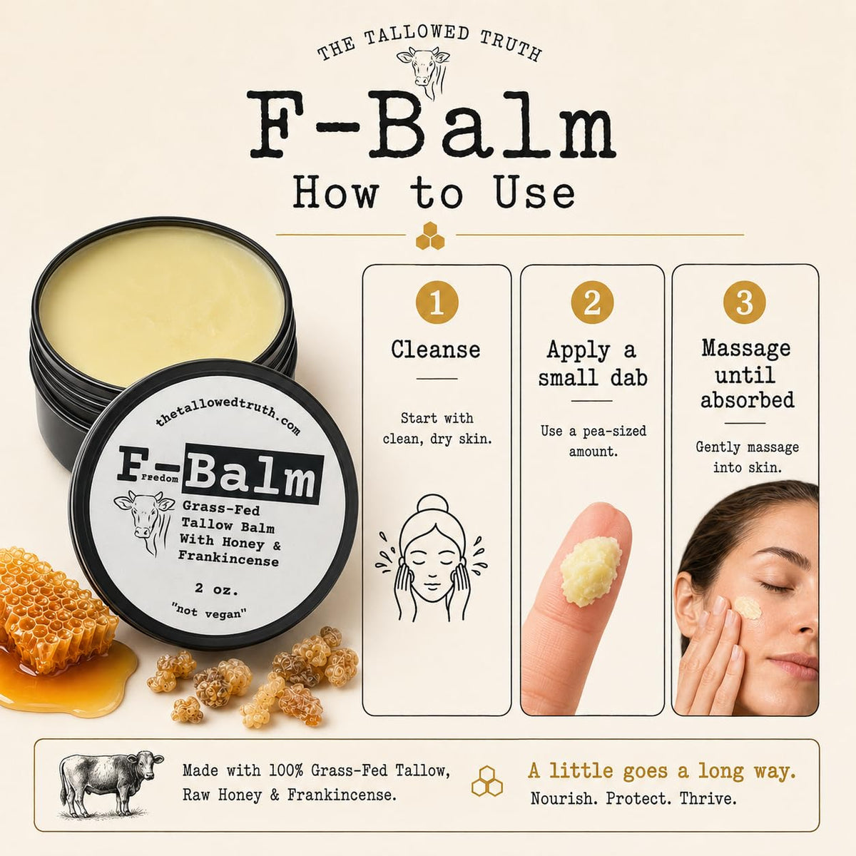 The Tallowed Truth F-Balm – Premium Tallow Balm
