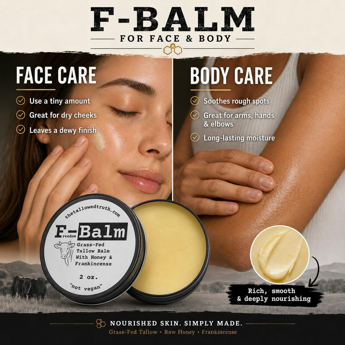 The Tallowed Truth F-Balm – Premium Tallow Balm