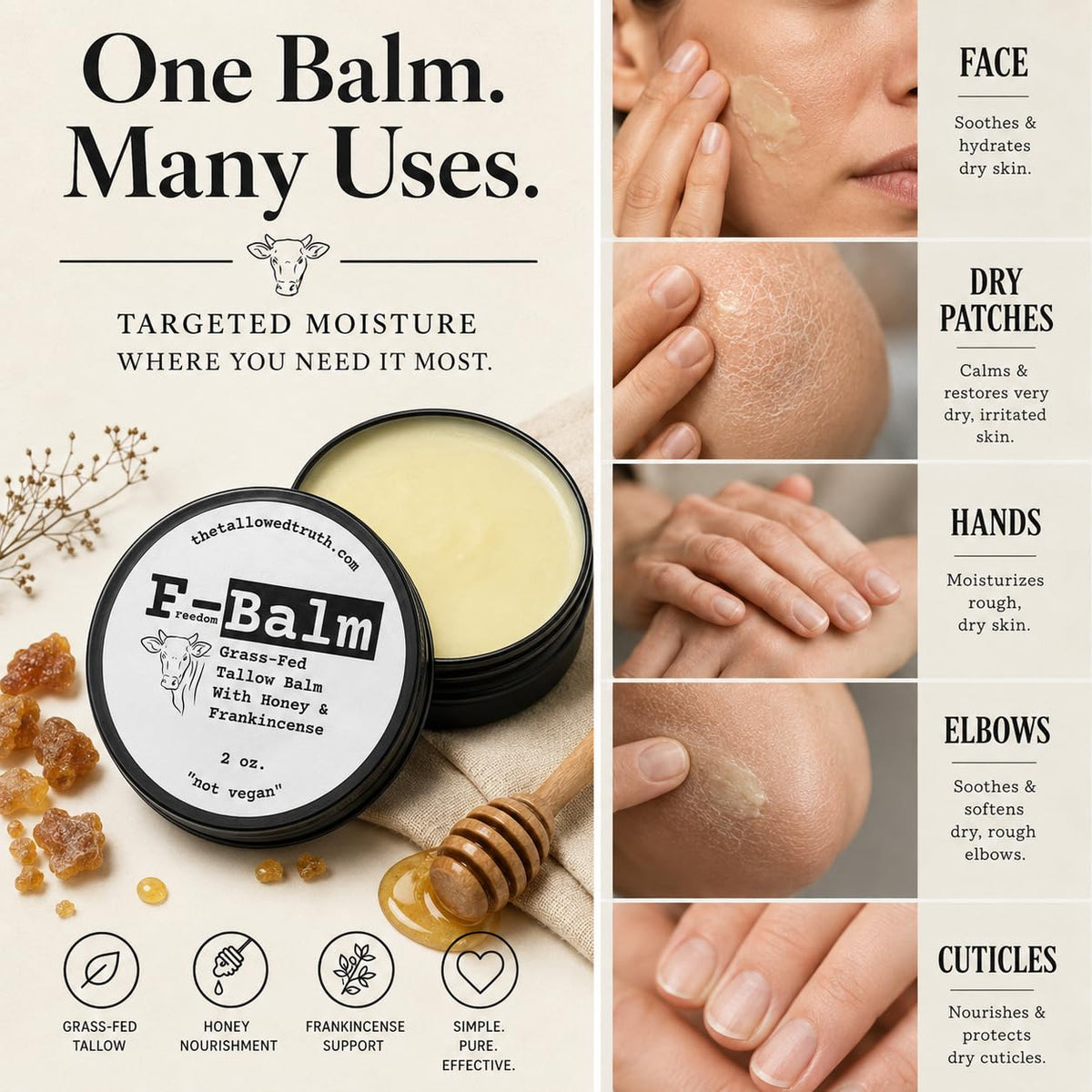 The Tallowed Truth F-Balm – Premium Tallow Balm