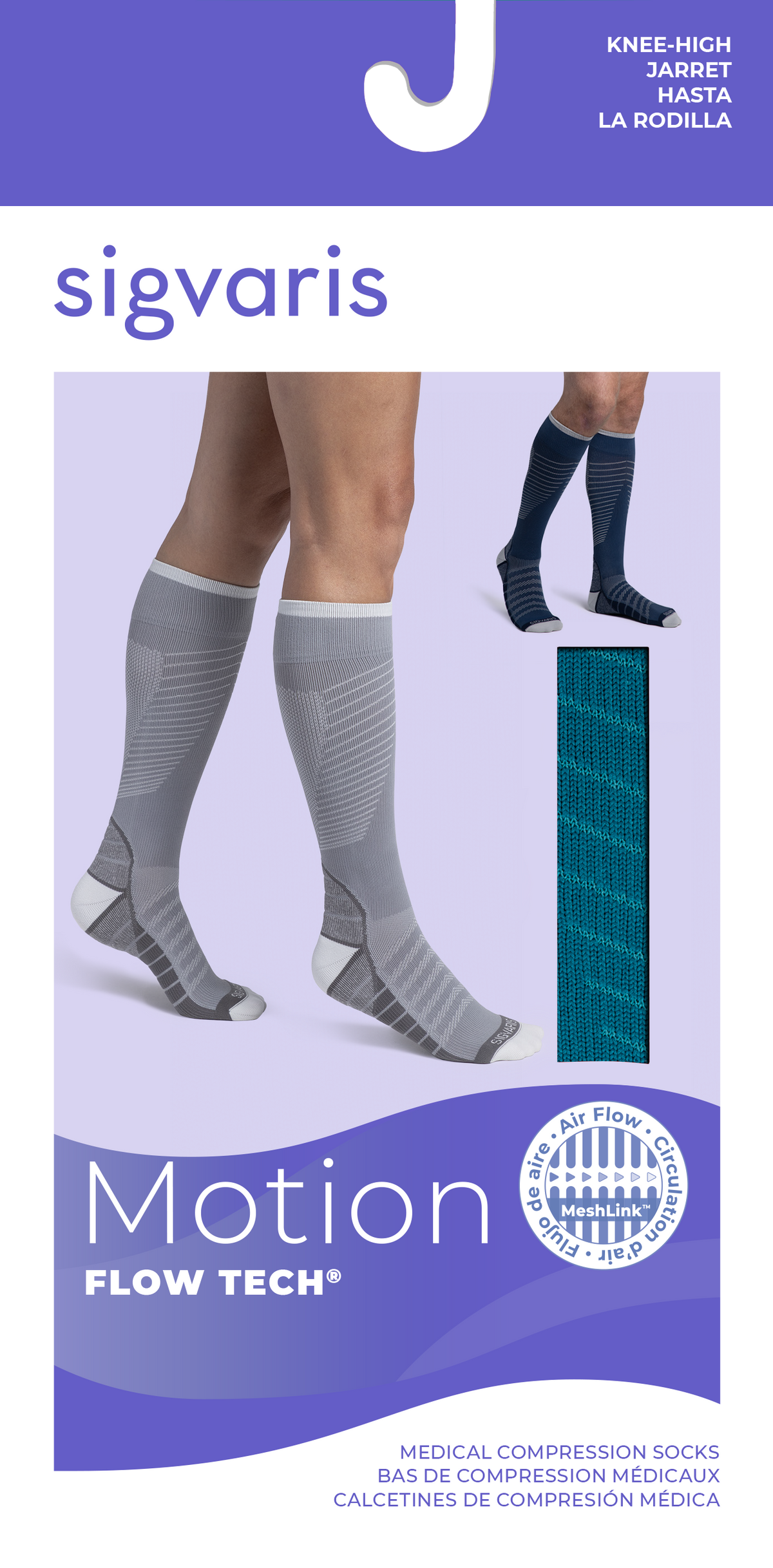 Sigvaris Women's Motion Flow Tech Calf 20-30mmHg Closed