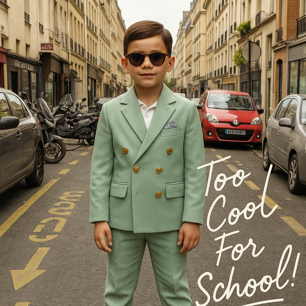 Golden Buttons Boys Suit