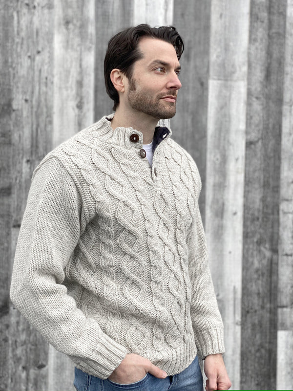 Lost Horizons Men's Connery Wool Sweater – Handmade in Nepal