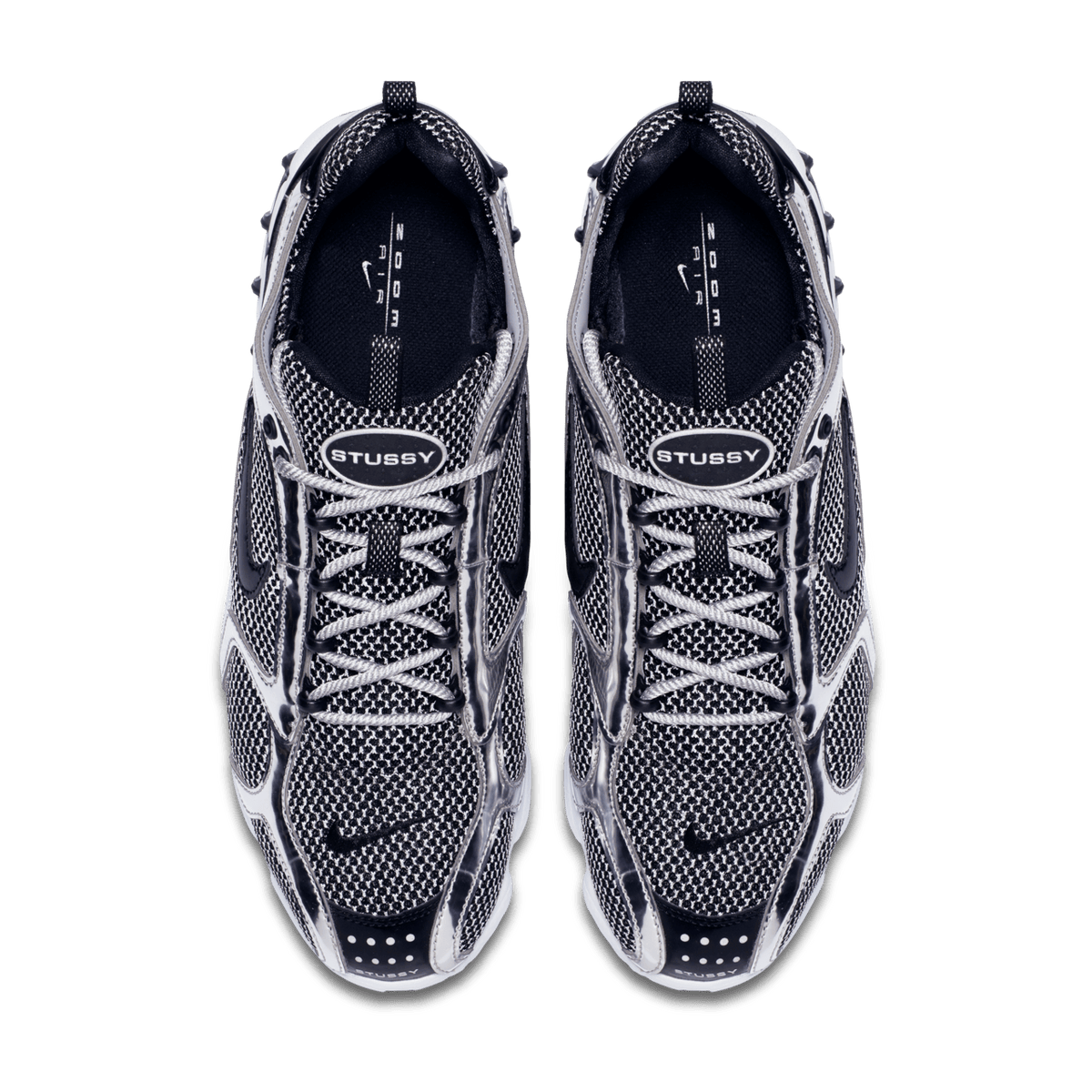Nike x Stüssy 'Air Zoom Spiridon Cage 2' Shoes - Pure Platinum