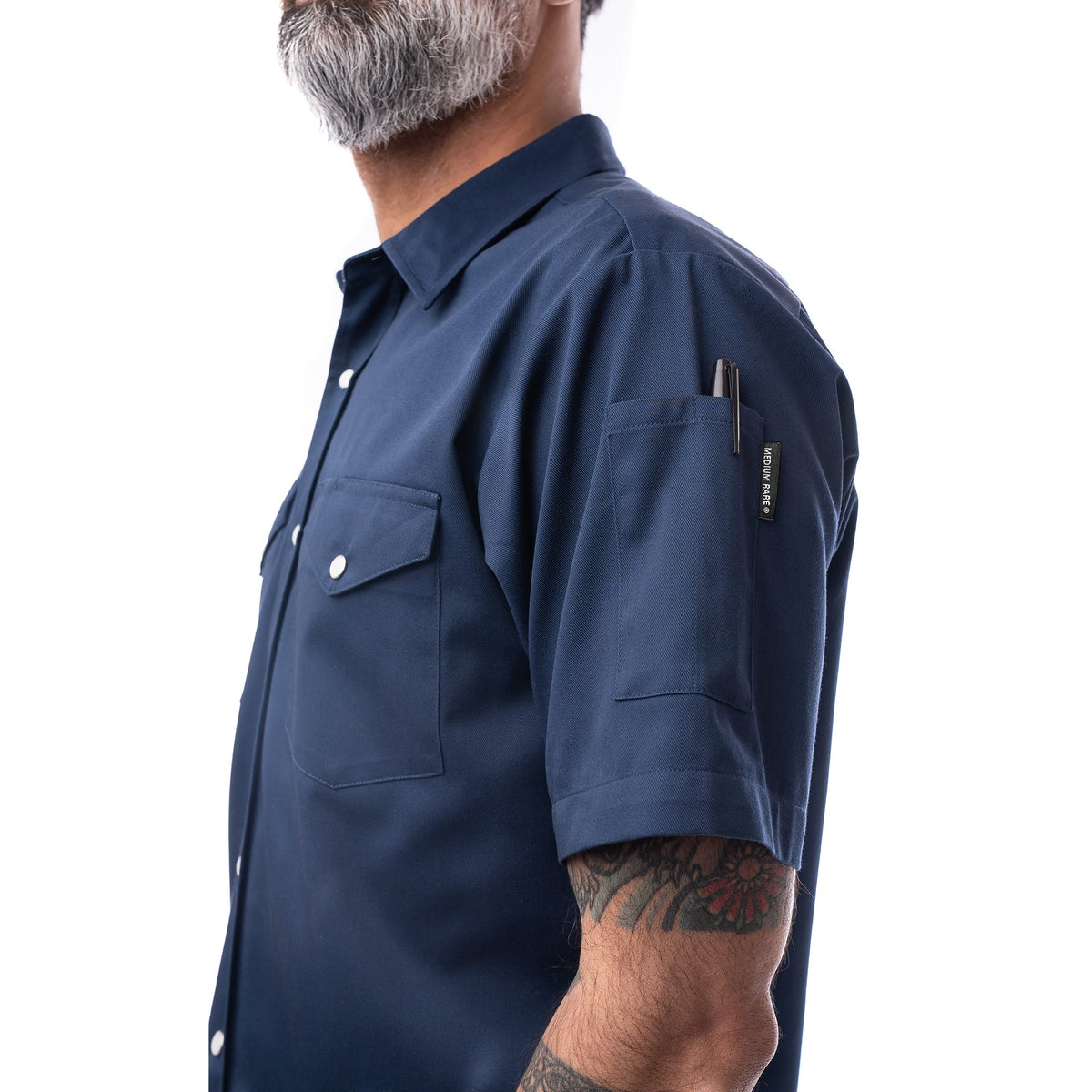 Chemise de Travail Mécanicien – Manches Courtes Grise | Vêtement Pro