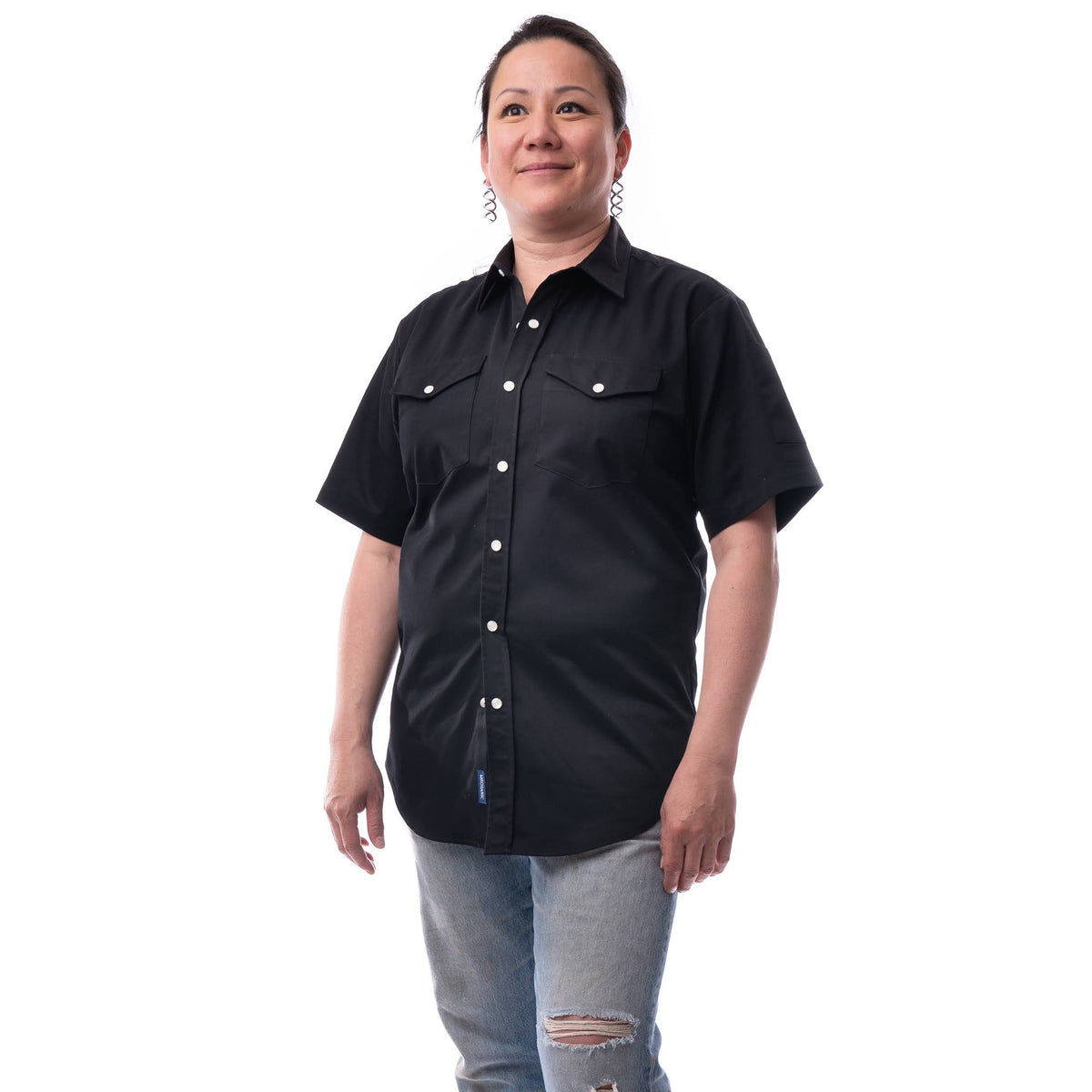 Chemise de Travail Mécanicien – Manches Courtes Grise | Vêtement Pro