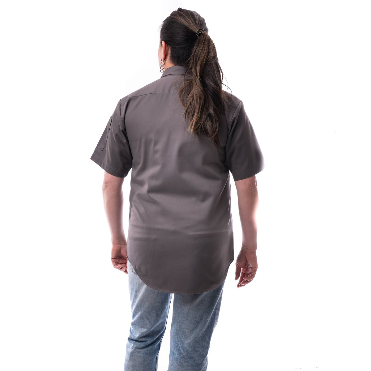 Chemise de Travail Mécanicien – Manches Courtes Grise | Vêtement Pro