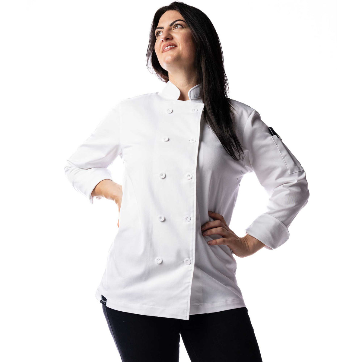 Veste Professionnelle Blanche – Manches Longues | Chef ou Médical