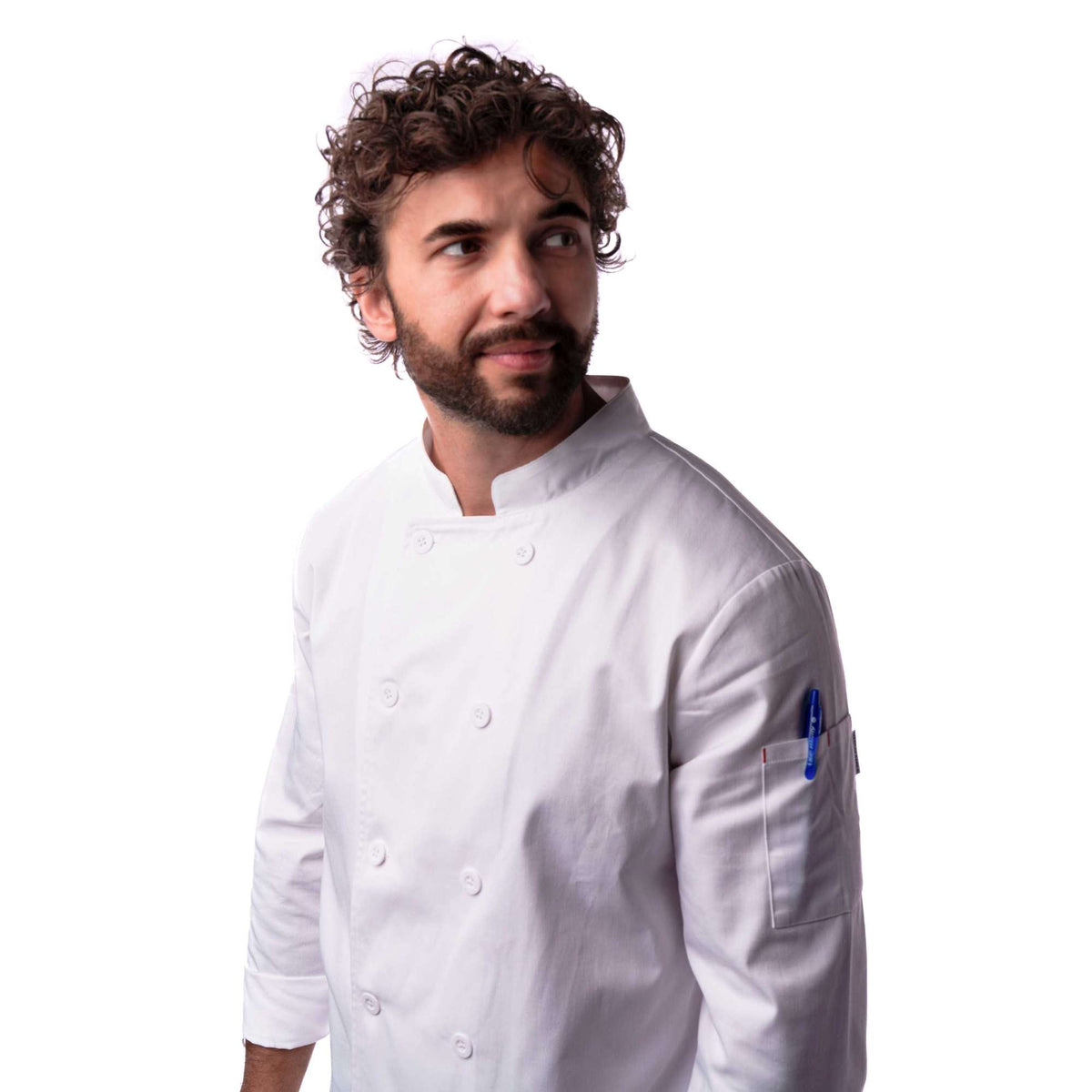 Veste Professionnelle Blanche – Manches Longues | Chef ou Médical