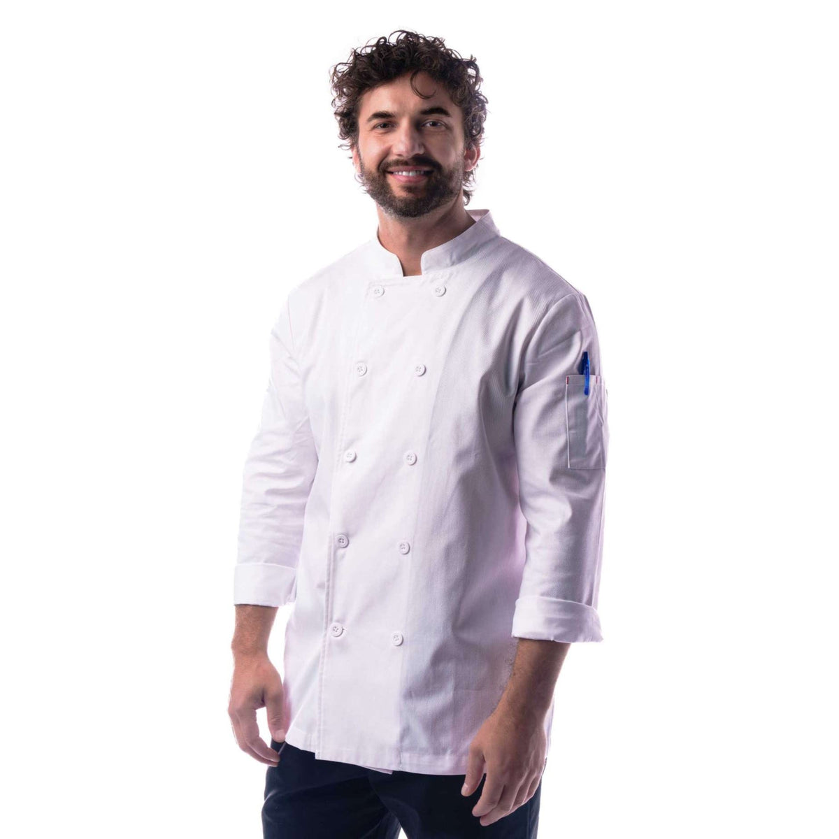 Veste Professionnelle Blanche – Manches Longues | Chef ou Médical