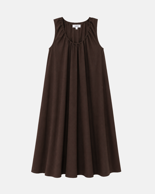 Robe ample effet lin